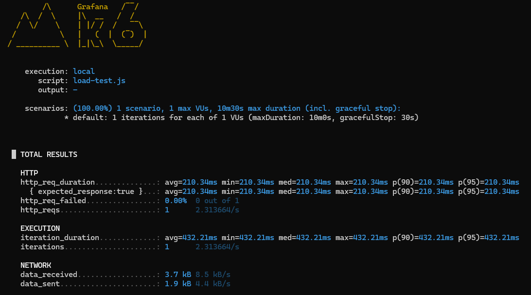K6 Screenshot